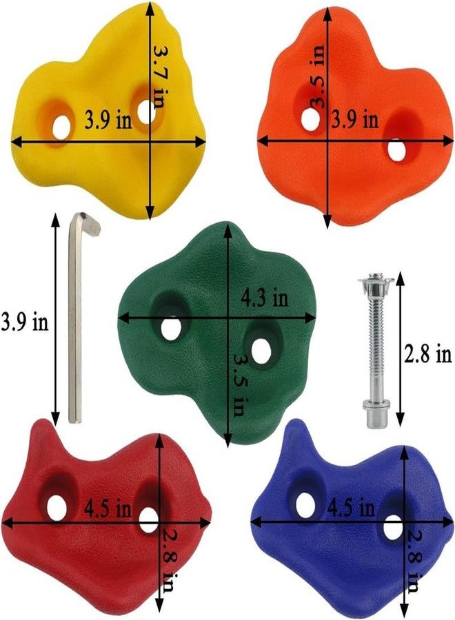 CHARMING TREASURES Multisize Rock Climbing Holds Play Set For Kids, Adult Wall Climbing Stone For DIY Children Playground Wall/Wood Block (Pack of 12) ,10 Cm - Image 2